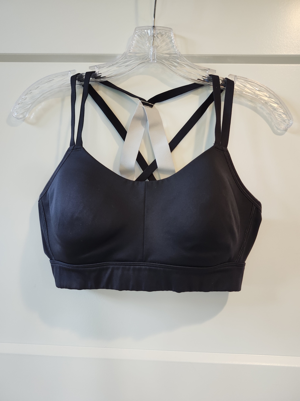 Under Armour Black Strappy Sports Bra with Crisscross Back
